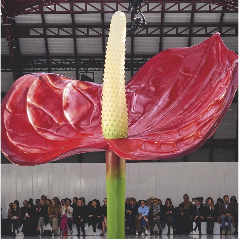 Dreidimensionale Blume \\\\ three-dimensionale Dekoration/red/craft/loewe