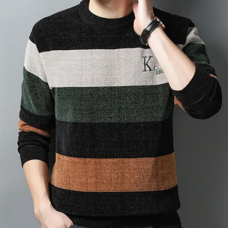 Die warmen und kalten Pullovers der Großhandel Männer mit modischen Mode -Strickwaren von Manns mit festen Farben