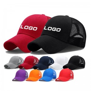 Anpassbares OEM -Logo Sommer Mesh Baseball Cap Baseball Cap Unisex Mesh Hut für Männer Frauen