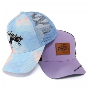 Custom Classic High Quality 5 Panel Erwachsene Baseball -Trucker -Hüte mit Sticklogo, Prägs des Prägs Press