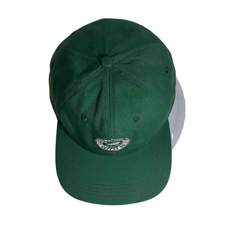 benutzerdefinierte Baumwollmode -Stickerei unstrukturiertes weiches 6 -Panel -Flachrand -Snapback Cap Hut