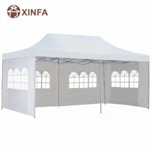 10x 20 ft Pop -up -Banopy -Party Hochzeit Pavillon Zeltheim mit 4 abnehmbaren Seitenwänden weiß