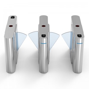 Bogenflügeltor (transparente Platte)