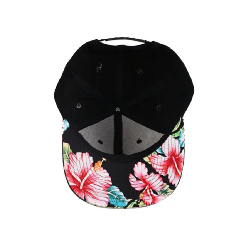 Funny OEM 100% Polyester -Unterbreiten Stickerei Tropic Printing 2 Tone Snapback Cap