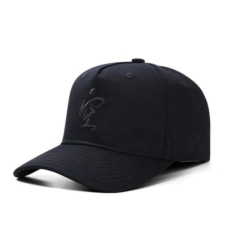 Hersteller OEM Custom Logo Hochwertige kleine MOQ Casual 5 Panel Baseball Cap Marken Caps Hats für Bekleidungsmarken