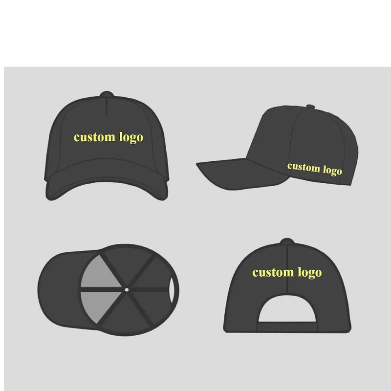 Hersteller OEM Custom Logo Hochwertige kleine MOQ Casual 5 Panel Baseball Cap Marken Caps Hats für Bekleidungsmarken