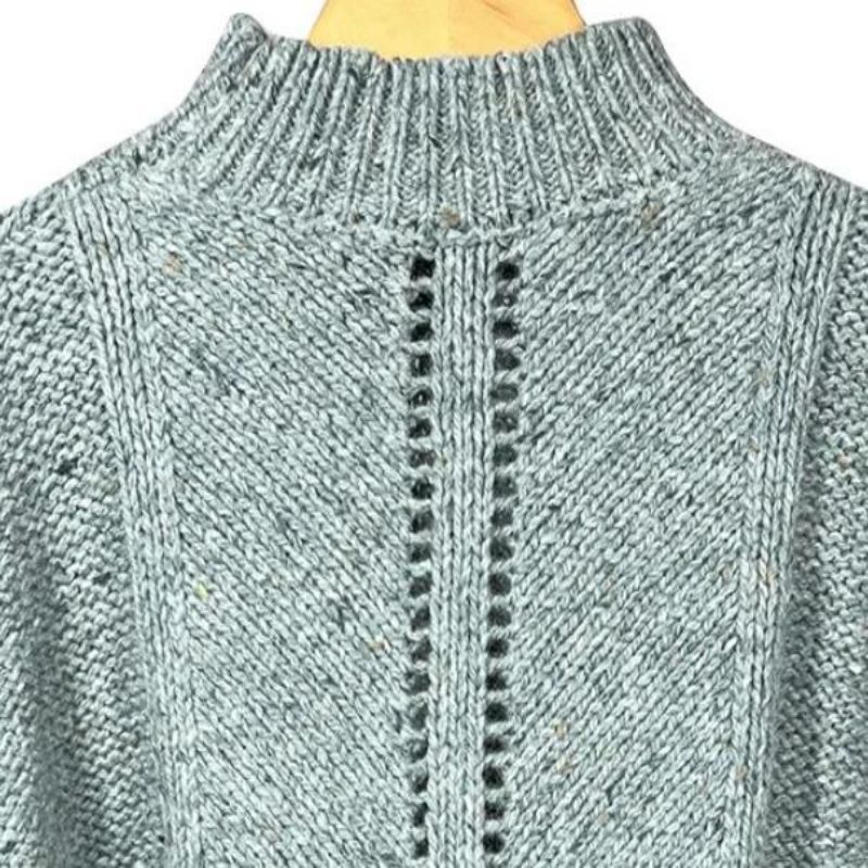 Herbst Top -Pullover übergroßer gestrickter Frauenpullover