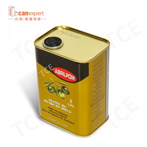 2L3L4L5L Lebensmittelqualität rechteckige Extra -Olivenöl -Dose Canitre Rechteck Speiseölverpackung Dose