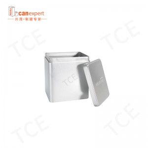 TCE-NEUE ENTRAGE Square Tea Dose Dinplate Hochwertige Metallteedose