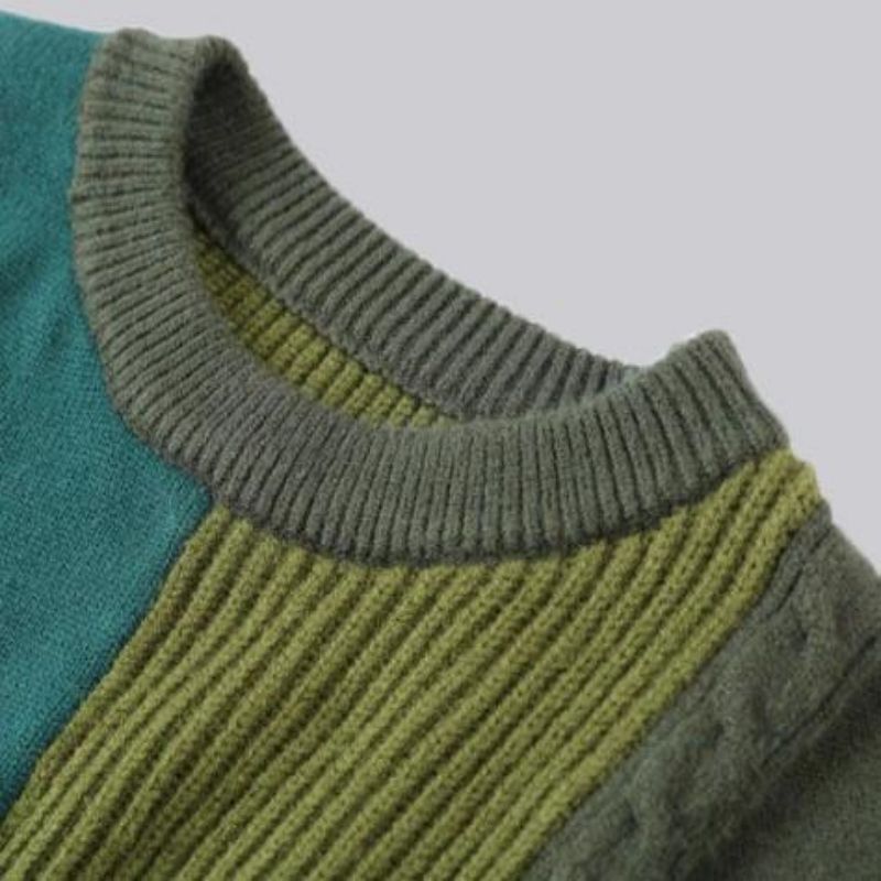 Pullover Cashmere Mischkleidung für Frauen Multi -Farb -Mode -Strickwege
