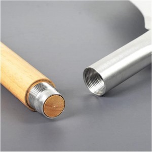 Heißer Verkauf abnehmbarer Griff Aluminium Pizza Schaufel mit Holzgriff Pizzaschale