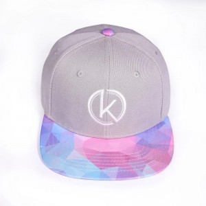 Neuer Stil 6 Panel Hip-Hop Back-Back-Kappe florale Flachgeschwind