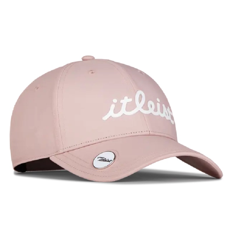 Frauen Spieler Performance Golf Cap Custom TPU Logo 6 Panel Strukturierte Golfkappe Baseballkappen gebogene Bill Rose Golf Hüte Frauen