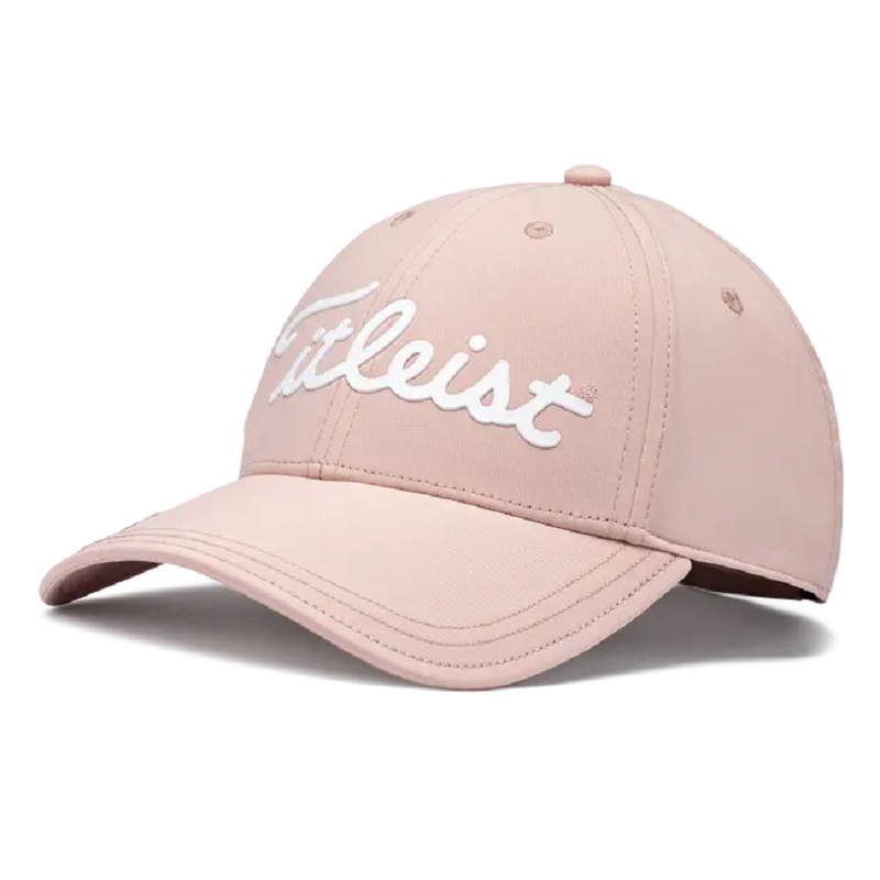 Frauen Spieler Performance Golf Cap Custom TPU Logo 6 Panel Strukturierte Golfkappe Baseballkappen gebogene Bill Rose Golf Hüte Frauen