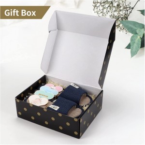 Anpassungsgeschenk für schwarze und goldene Geschenkkartons