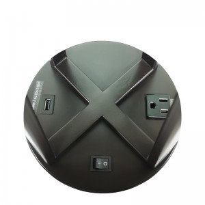 Dark Bronze Nights und Light mit einem/off -Rocker -Schalter, einem bequemen Ausgang und einem USB -Ladehafen im Hotel Gästezimmer