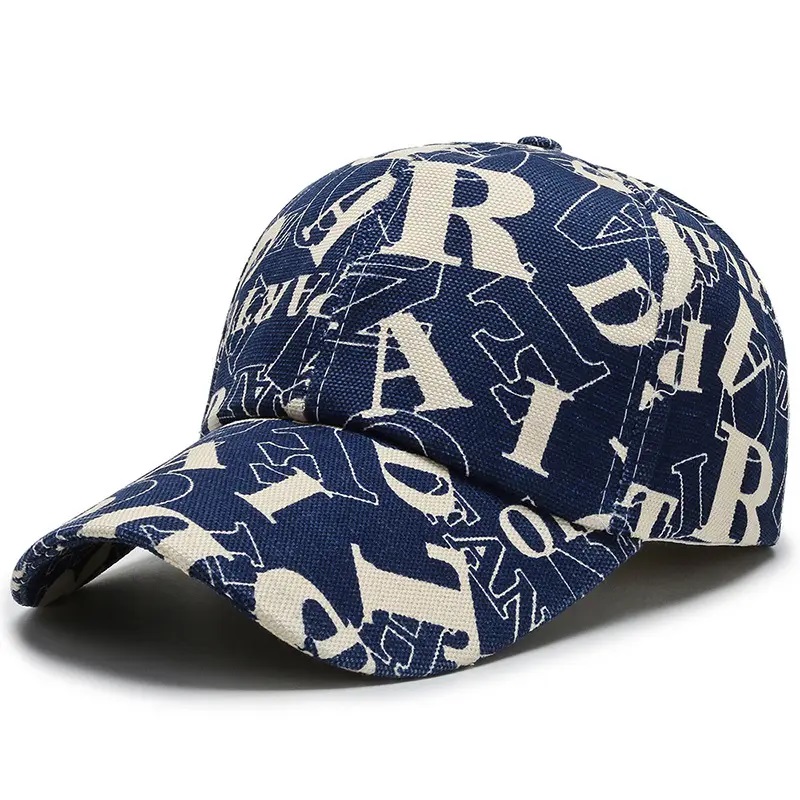 Neuer Brief 6-Panel-Hüte Snapback Sports Caps Baseball Baumwollschütze für Männer Frauen