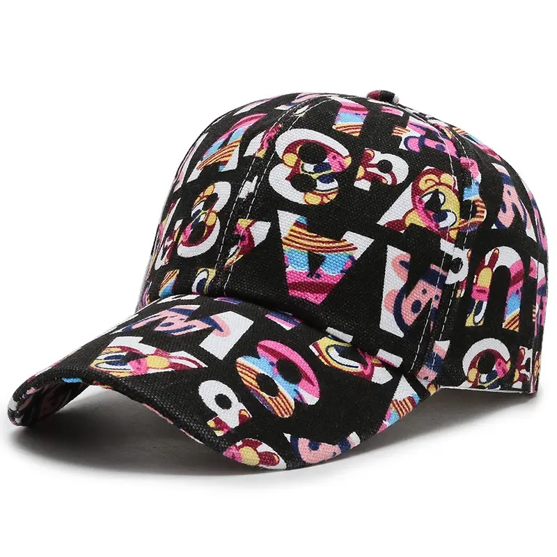 Neuer Brief 6-Panel-Hüte Snapback Sports Caps Baseball Baumwollschütze für Männer Frauen