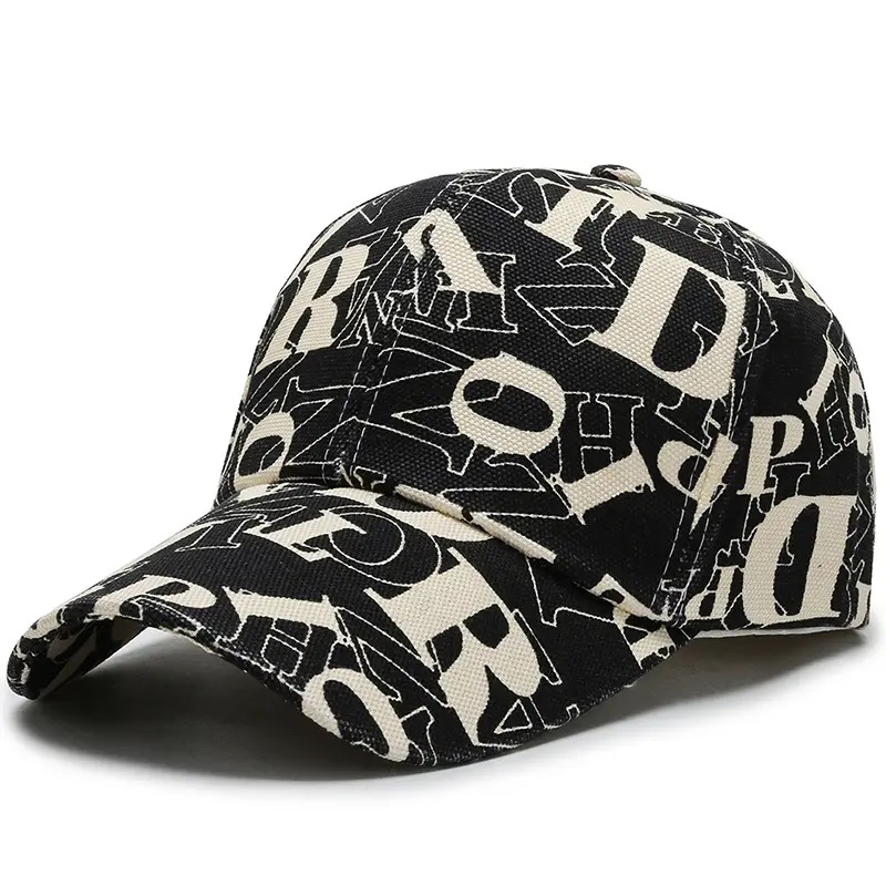 Neuer Brief 6-Panel-Hüte Snapback Sports Caps Baseball Baumwollschütze für Männer Frauen