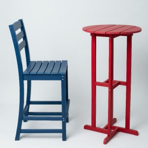 Runder Outdoor -Beistelltisch