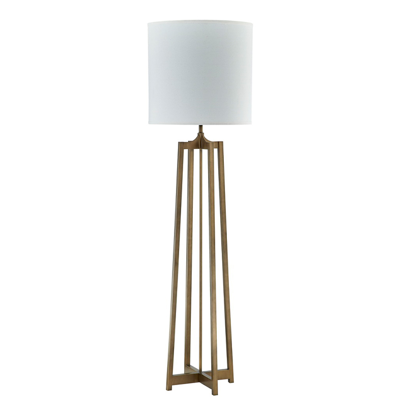 Hyatt Hotelsofaneben Stehlampe mit antikem Gold Finish im Gästezimmer