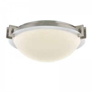 StayBridge Suites Hotel Deckenlampe mit gebürstetem Nickel -Finish im Gästezimmer