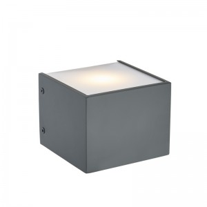 Hospitality Hotel Wall Lampe mit bemalten flachem grau