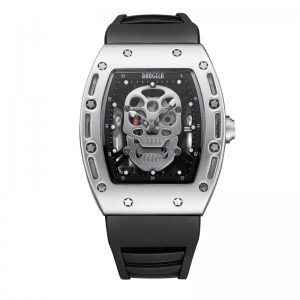 Modeschädel Männer Quarz Uhr Baogela Creative Dial Watch for Men Uhr Gold Leben wasserdichte Männer Uhren Sportstil 1612