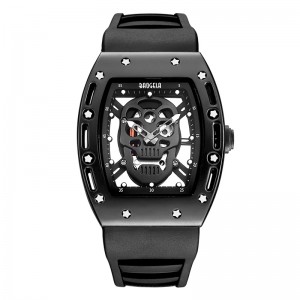 Modeschädel Männer Quarz Uhr Baogela Creative Dial Watch for Men Uhr Gold Leben wasserdichte Männer Uhren Sportstil 1612