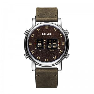 Baogela Modelmens Roller Design Business Clock Quartz Watch Leder wasserdichte Casual Sport Mens Watch Relogio Maskulino 22703