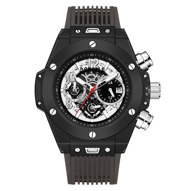 Baogela Marke Full Transparent Watch Luxus Herren Watch Mode Sport Militär Reloj kreative Männer Frauen Chronograph Quarz Uhr 20013
