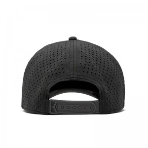 Hochwertiger Custom 5 Panel Gummi -PVC -Logo -Seil Baseballkappe, wasserdicht