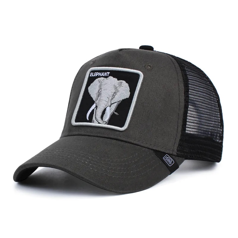 Unisex einstellbare Amazon Hotsale Animal Trucker Hüte 3D Stickerei Customized Baseball Caps