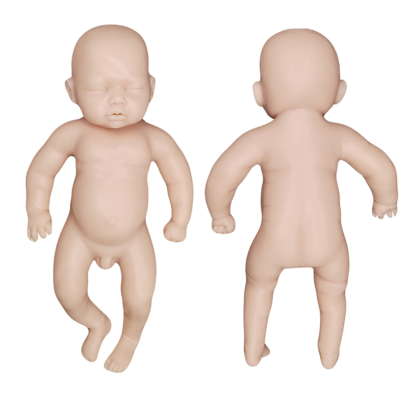 Hohe Simulation wiedergeborene Puppe Das Silikonmaterial wiedergeborenes Baby schlafend Silicon Reborn Doll Realistic (Vormake-up)