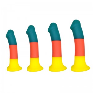 JC897 Großhandel beliebte Simulation Hahn Penis Didol Sex Spielzeugsauger Frauen große realistische Weihnachtsfarbe Dildos für Frauen Männer