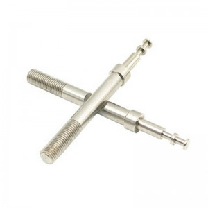 CNC-Bearbeitung von geformten langen Schrauben medizinische Teilenicht standardmäßige Teile benutzerdefinierte Präzisionswellenverarbeitung