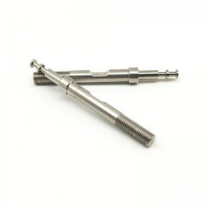 CNC-Bearbeitung von geformten langen Schrauben medizinische Teilenicht standardmäßige Teile benutzerdefinierte Präzisionswellenverarbeitung