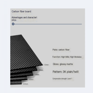 3K Hochfestes Kohlefaserblatt zum Verkauf
