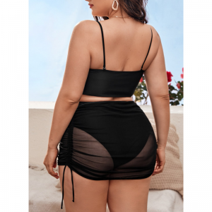 Drei Stücke modische Badeanzüge rückenfreier Badeanzüge