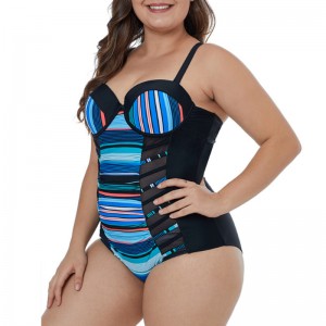 Streifenstiche erscheinen dünne Badeanzüge