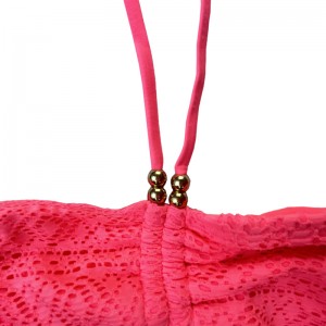 Halterneck Spitze Zwei Stücke Kinder Badeanzüge