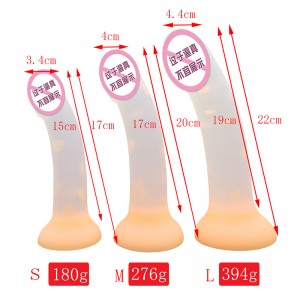 904 Neue leuchtende Dildo Anal Sex Toys für Frauen Männer farbenfrohe leuchtende Penis Butt Plug für Erwachsene Spielzeug