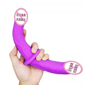 823/824 Lesbian Dual Head Purple Erwachsene Sexspielzeug Doppel Dildo -Penetration Kopf Doppelseite beendet Dildo für Paare Frauen schwul