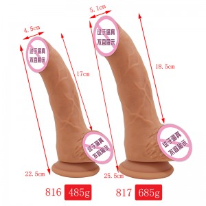 816/817 Sexy Erwachsenengeschäft Großhandel Preis Großgröße Sex Dildo Neuheit Toys Soft Silicon -Schubdildos für Frauen in weiblicher Masturbator