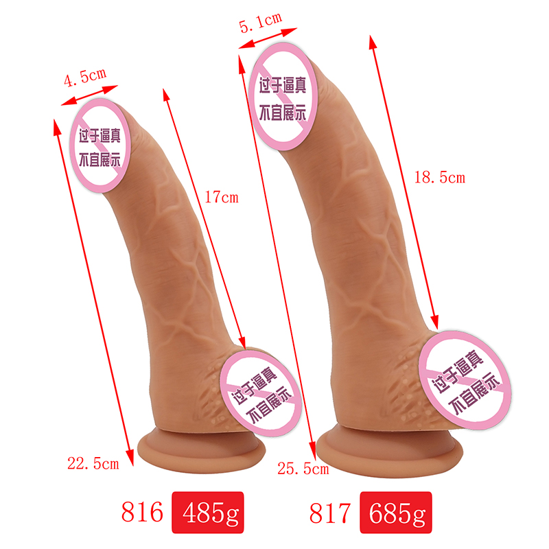 816/817 Sexy Erwachsenengeschäft Großhandel Preis Großgröße Sex Dildo Neuheit Toys Soft Silicon -Schubdildos für Frauen in weiblicher Masturbator