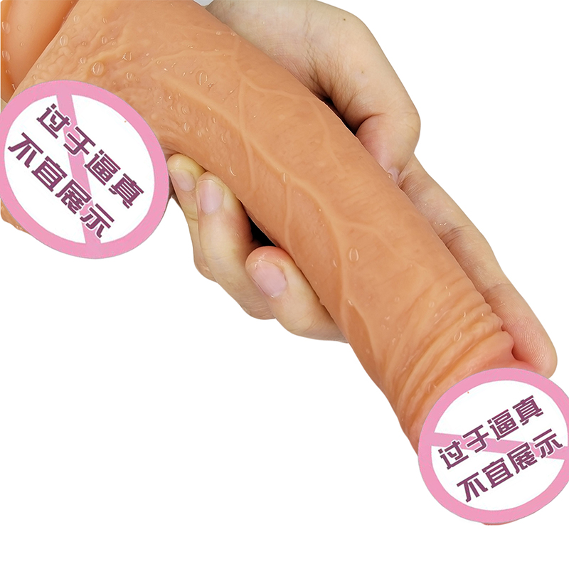 813 sexy Erwachsenengeschäft Großhandel Preis großer Größe Sex Dildo Neuheit Toys Soft Silikonschubdildos für Frauen im weiblichen Masturbator