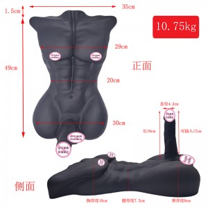 Riesige künstliche Penis Sexspielzeug Big Dildo Halbkörper männliche Sexpuppen für Frau