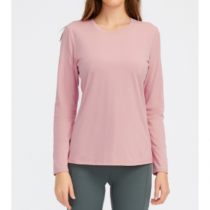 Schnell trocken O Hals -Bogen -Yoga -Hemden