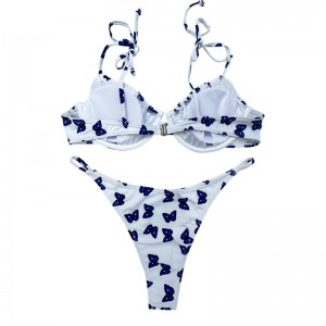 Butterfly Krawatte gepolsterte Badeanzüge