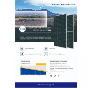 Hocheffizienz 550 -605 W Photovoltaic Solar Modul Panel System Online -Verkauf